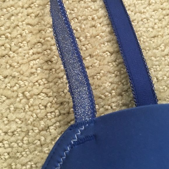 Blue Bra with lace band - Picture 3 of 3